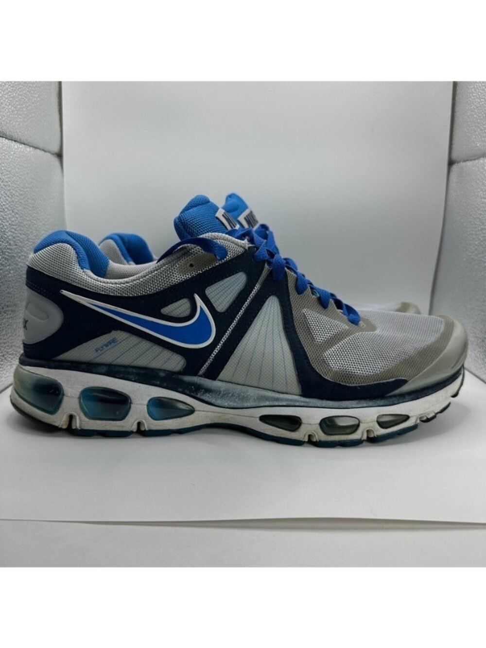 Nike Mens Air Max Tailwind Plus 4 Shoes Mens 12 Gray Blue Running 453976-044